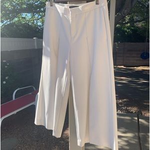 Banana Republic white wide leg high rise pants size 4S